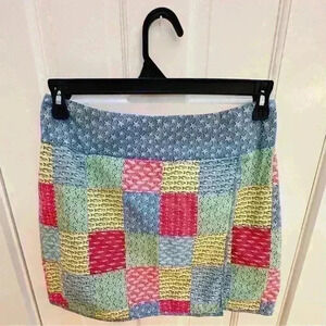 Vineyard Vines Madras skirt, size 8, side zipper,
